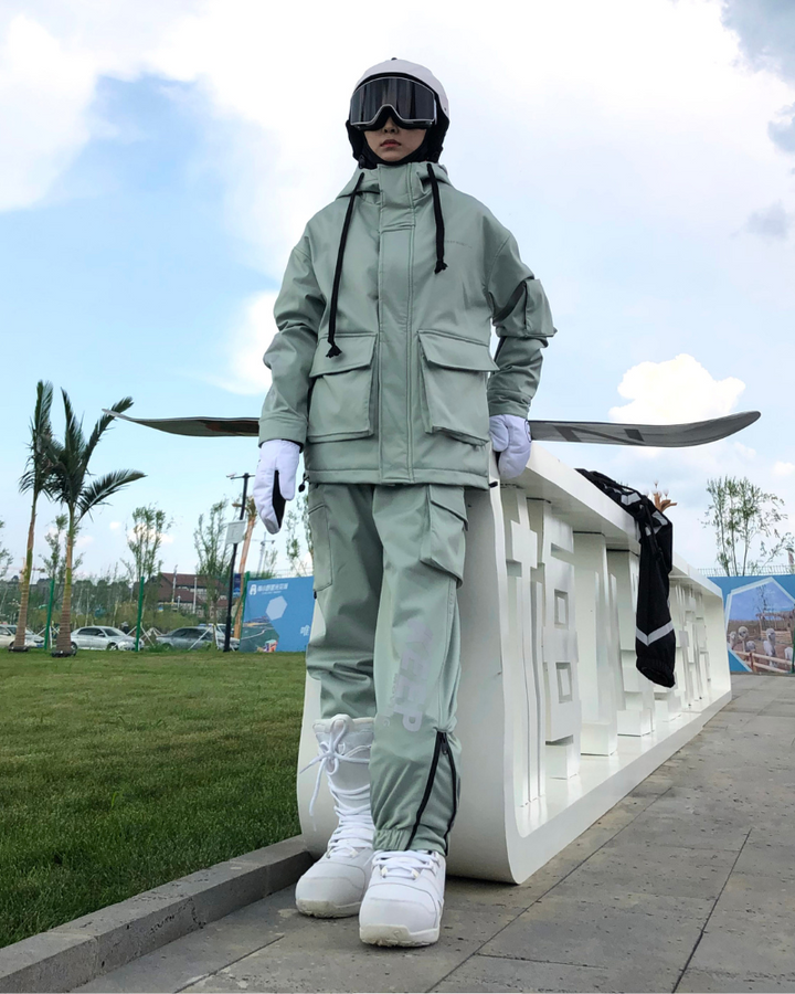 Ski Jacket Ski Cargo Pants Ski Wear Snowboard Gear Unisex Cargo