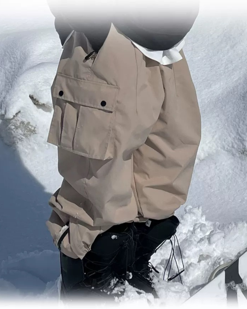 Ski Wear Snowboard Unisex Cargo Baggy Snow Pants