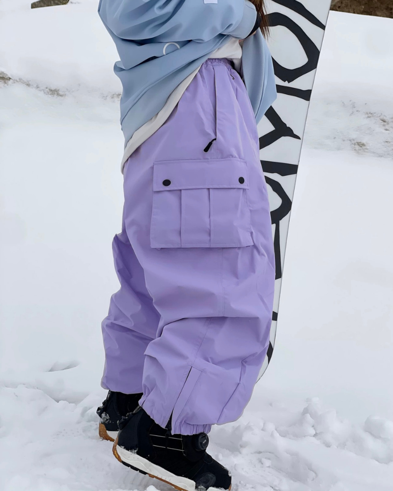 Ski Wear Snowboard Unisex Cargo Baggy Snow Pants