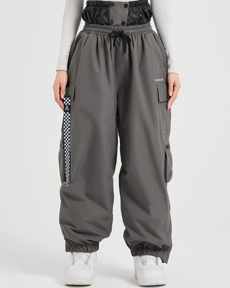 Ski Wear Snowboard Waterproof Cargo Snow Pants -Unisex