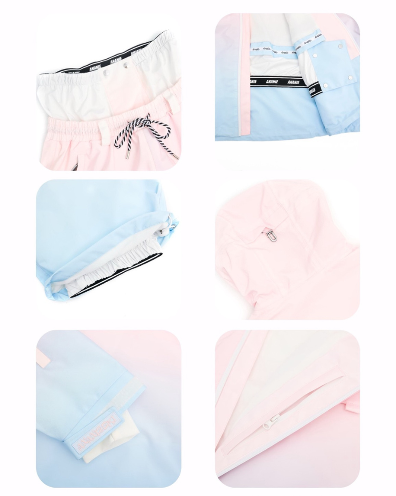 Ski Wear Waterproof Colorblock Ski &amp; Snowboard Suit -Women&