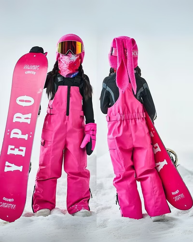 Ski Wear Waterproof Reflective Kids Snow Suit Jacket&amp;Bibs (Single Unit Available)