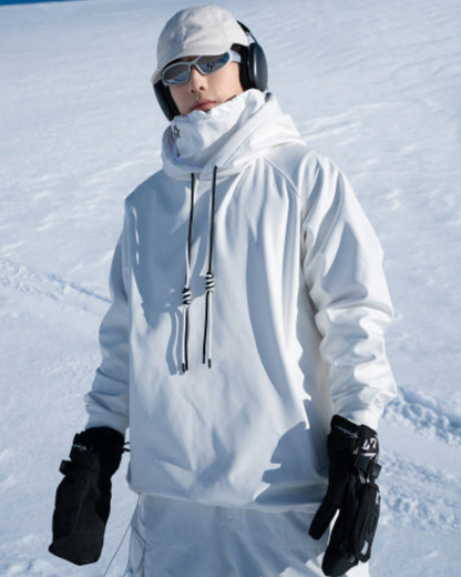 Ski Wear Waterproof &amp; Windproof Detachable Pullover Ski Hoodie - Unisex