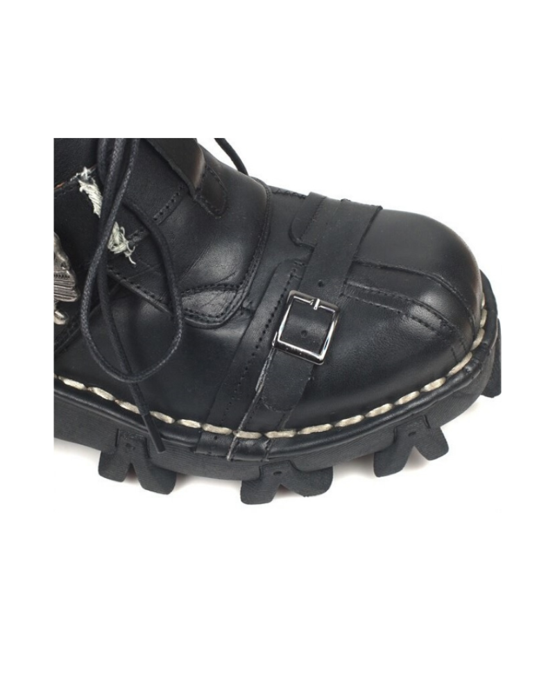 Techwear Punk Skull Unisex Motorcycle Riding Boots