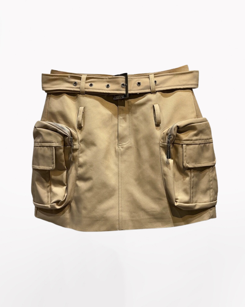 Spicy Girl Cargo Mini Skirt