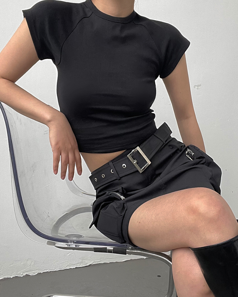 Spicy Girl Cargo Mini Skirt