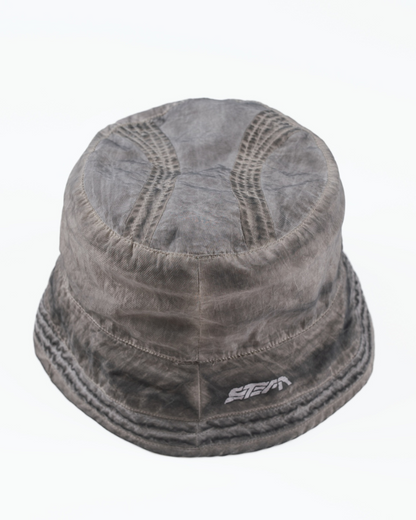 Steam Function Washed Distressed Bucket Hat