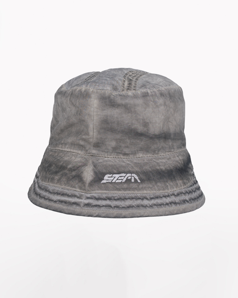 Steam Function Washed Distressed Bucket Hat