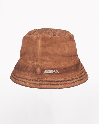 Steam Function Washed Distressed Bucket Hat