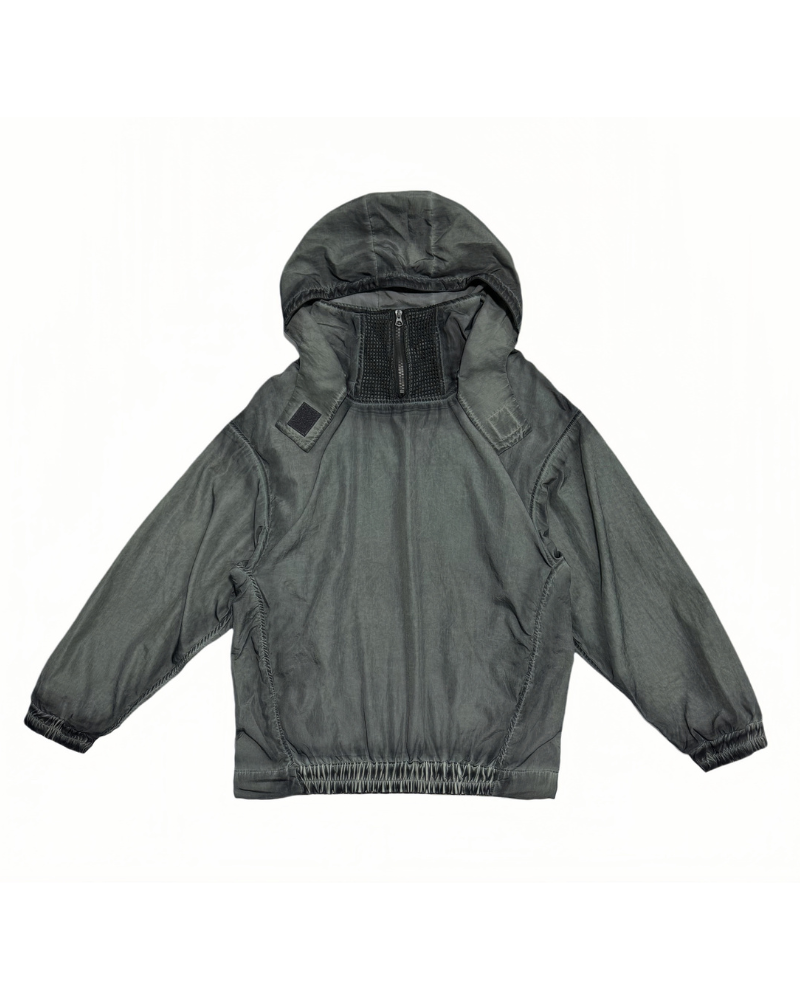 Steampunk Post-Apocalyptic Outdoor Distressed Stand Collar Hoodie