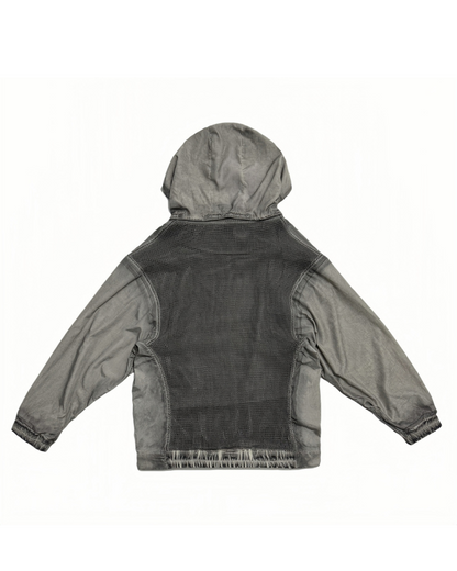 Steampunk Post-Apocalyptic Outdoor Distressed Stand Collar Hoodie