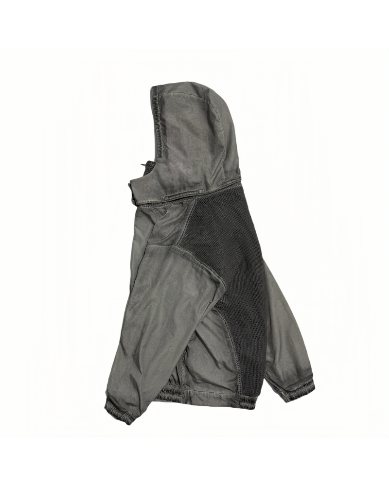 Steampunk Post-Apocalyptic Outdoor Distressed Stand Collar Hoodie