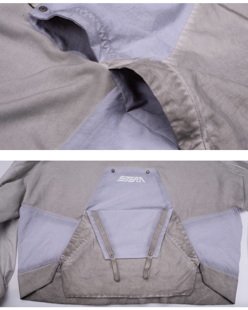 Steampunk Post-Apocalyptic Patchwork Pockets Outdoor Sweatshirt