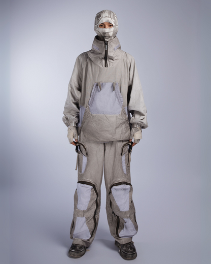 Steampunk Post-Apocalyptic Patchwork Pockets Outdoor Sweatshirt