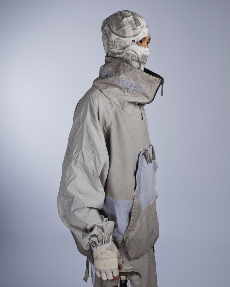 Steampunk Post-Apocalyptic Patchwork Pockets Outdoor Sweatshirt