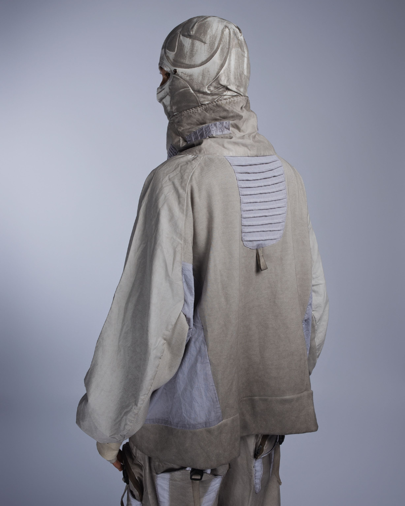 Steampunk Post-Apocalyptic Patchwork Pockets Outdoor Sweatshirt