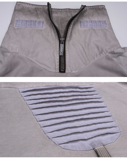 Steampunk Post-Apocalyptic Patchwork Pockets Outdoor Sweatshirt