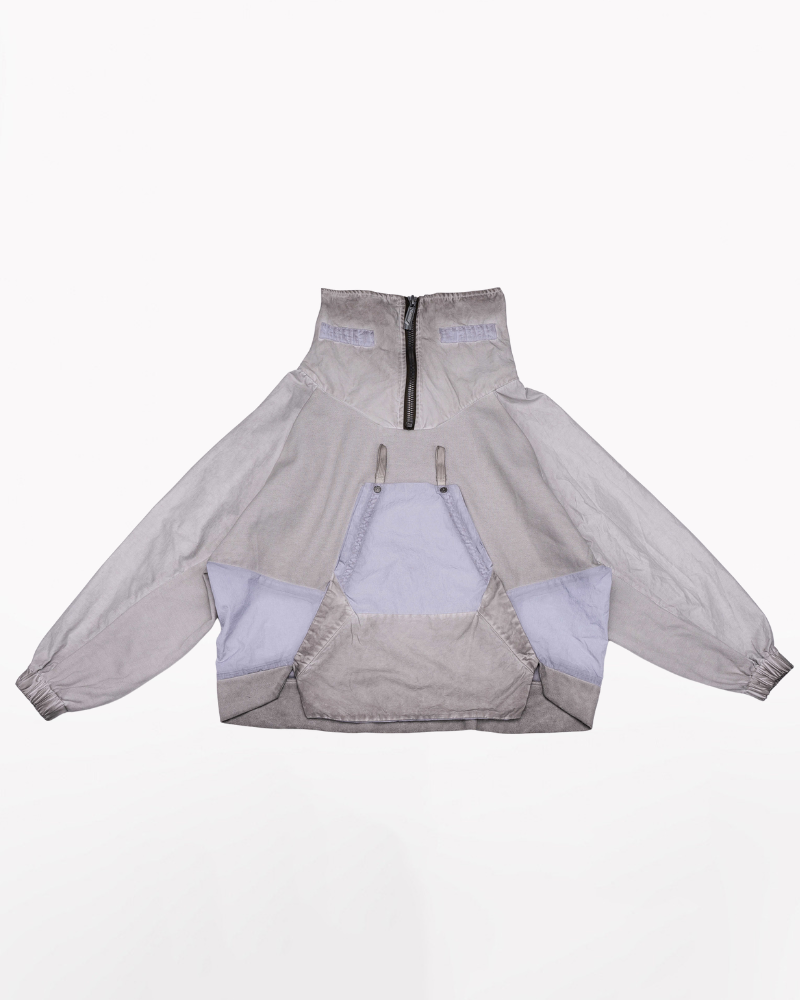 Steampunk Post-Apocalyptic Patchwork Pockets Outdoor Sweatshirt