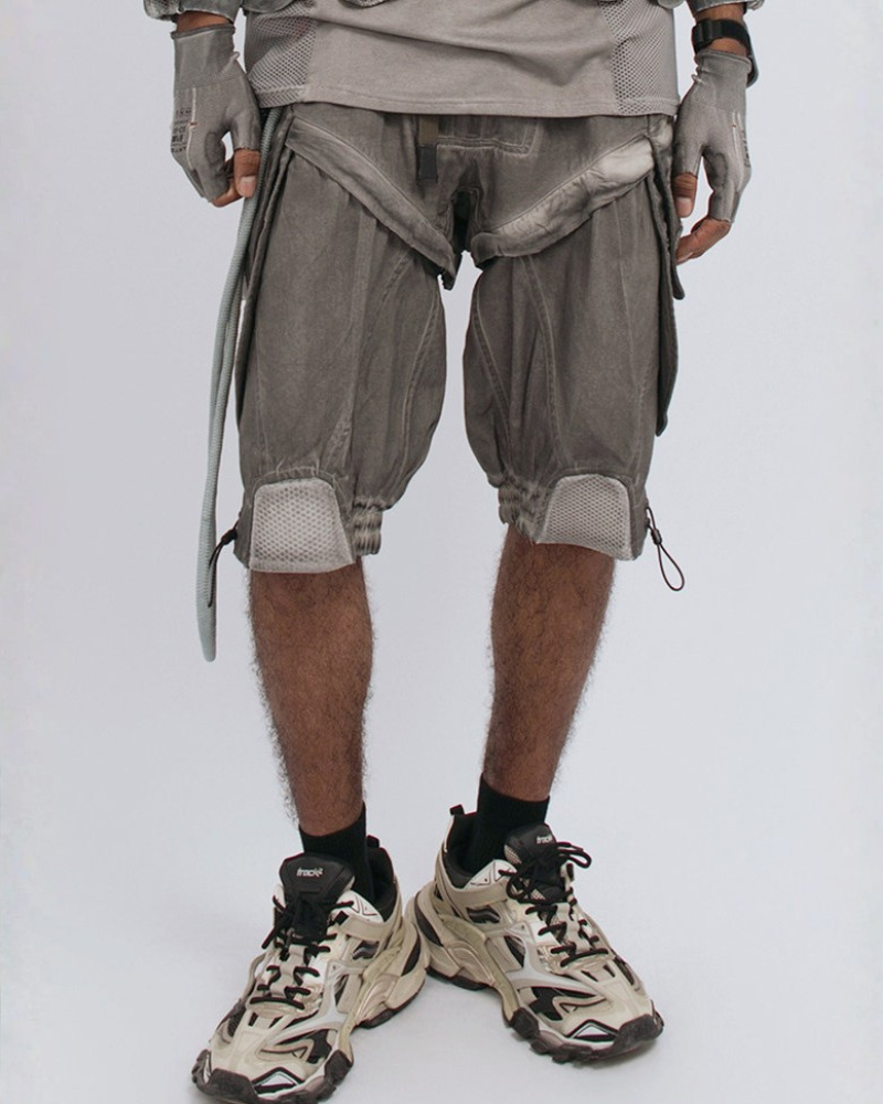 Steampunk Wasteland Disassembled Cargo Shorts