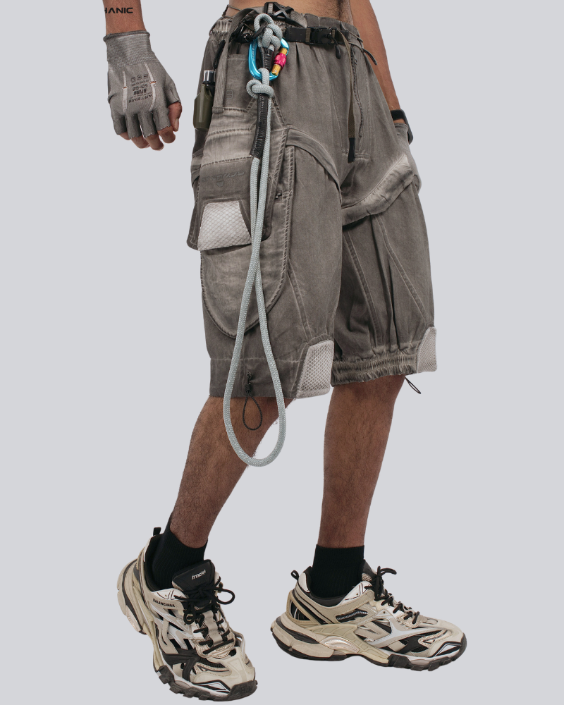 Steampunk Wasteland Disassembled Cargo Shorts