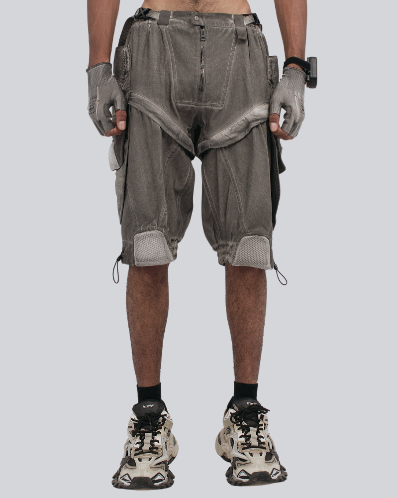 Steampunk Wasteland Disassembled Cargo Shorts