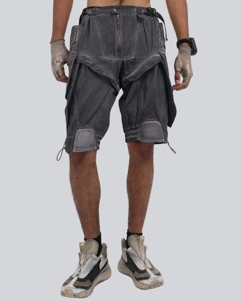 Steampunk Wasteland Disassembled Cargo Shorts