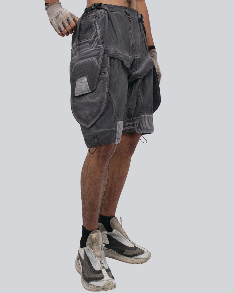 Steampunk Wasteland Disassembled Cargo Shorts