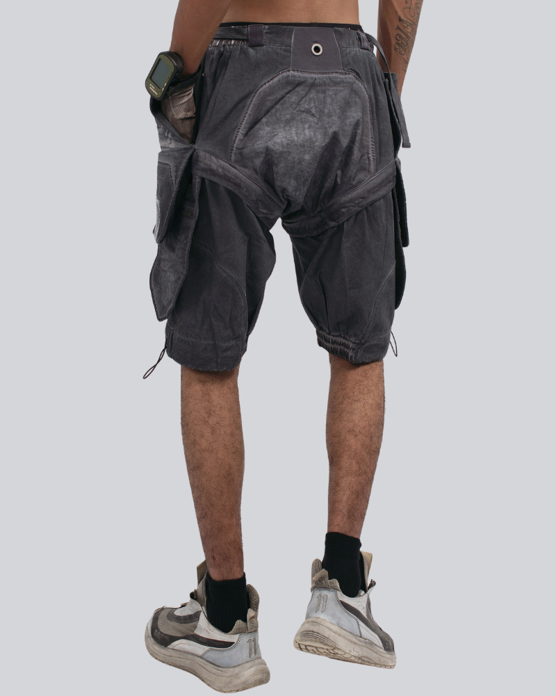 Steampunk Wasteland Disassembled Cargo Shorts