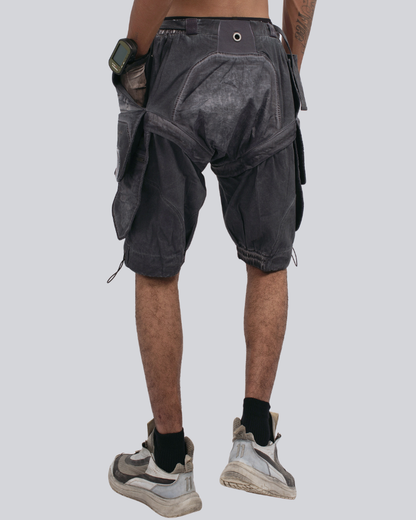Steampunk Wasteland Disassembled Cargo Shorts
