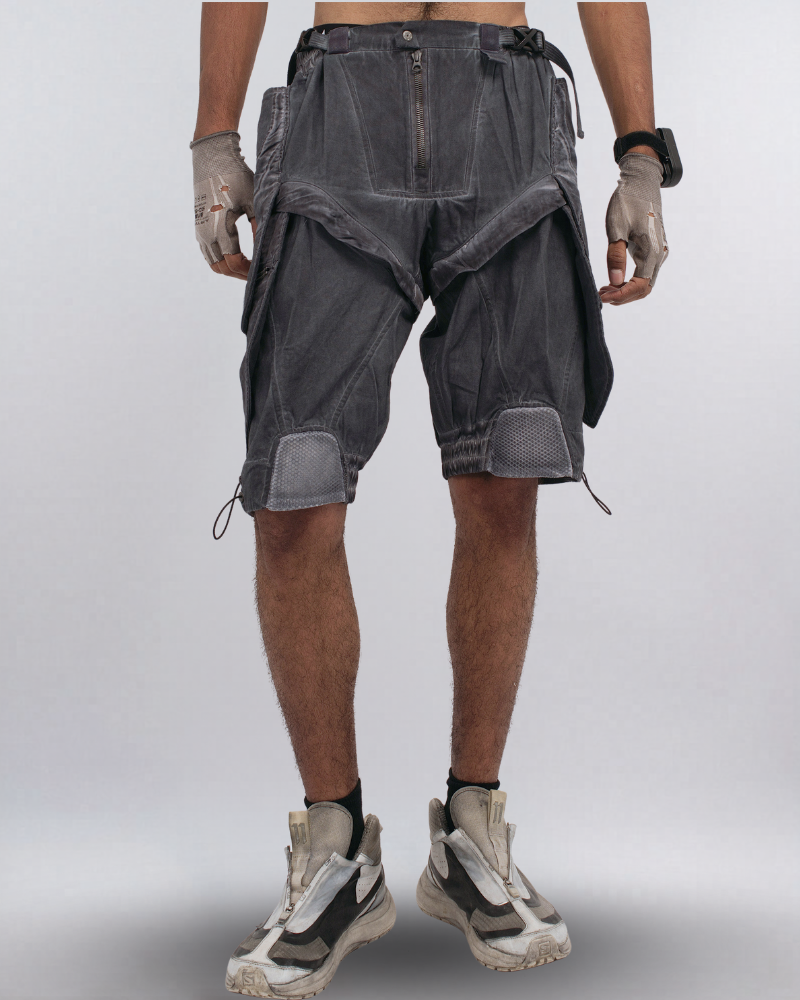 Steampunk Wasteland Disassembled Cargo Shorts