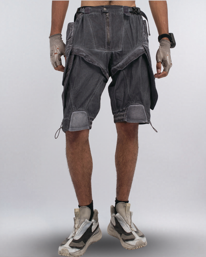 Steampunk Wasteland Disassembled Cargo Shorts