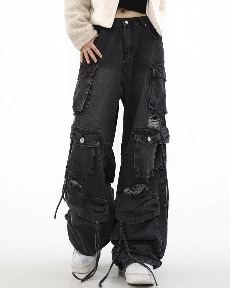 Street Baggy Multi-Pocket Y2K Jeans