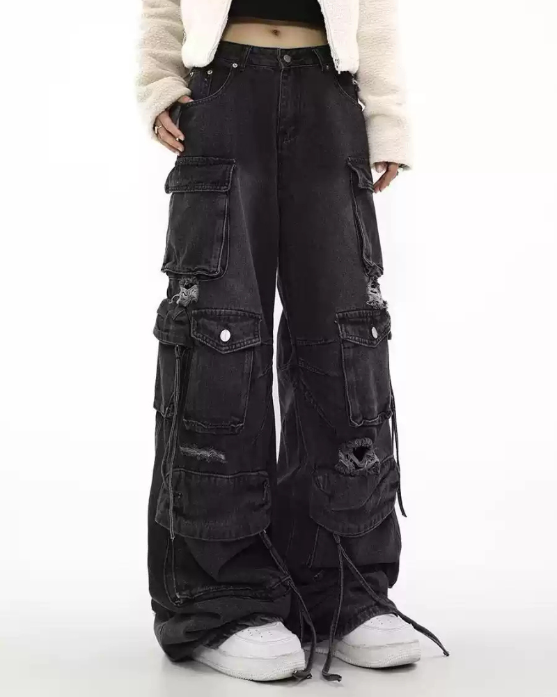 Street Baggy Multi-Pocket Y2K Jeans