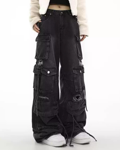 Street Baggy Multi-Pocket Y2K Jeans