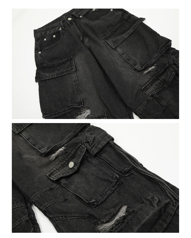 Street Baggy Multi-Pocket Y2K Jeans