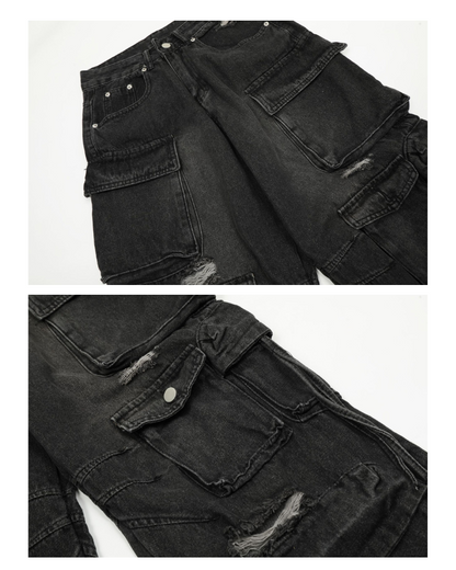 Street Baggy Multi-Pocket Y2K Jeans