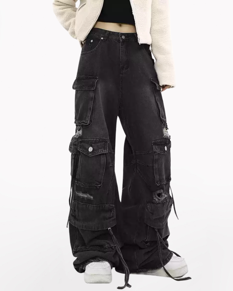 Street Baggy Multi-Pocket Y2K Jeans