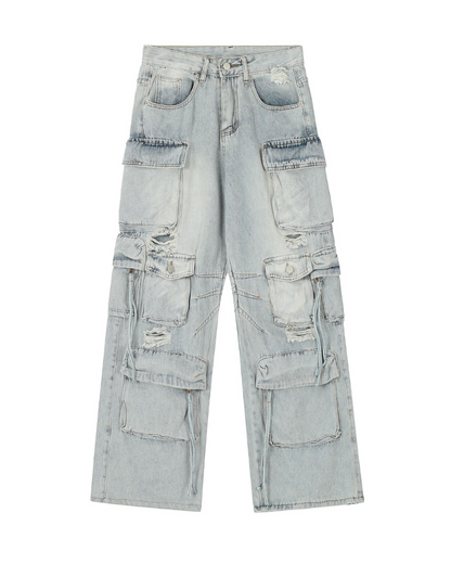 Street Baggy Multi-Pocket Y2K Jeans
