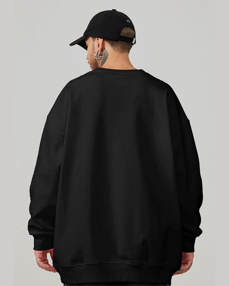 Street Crew Neck Oversized Sweatshirt