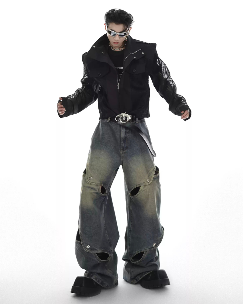 Opium Outfits Street Fashion Denim Pants | Y2K Jeans