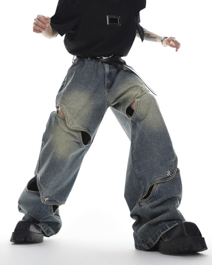 Opium Outfits Street Fashion Denim Pants | Y2K Jeans