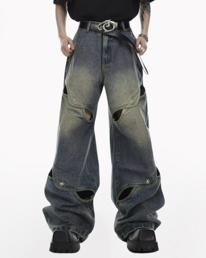 Opium Outfits Street Fashion Denim Pants | Y2K Jeans – Techwear Opium Outfits Street Fashion Denim Pants | Y2K Jeans – Techwear