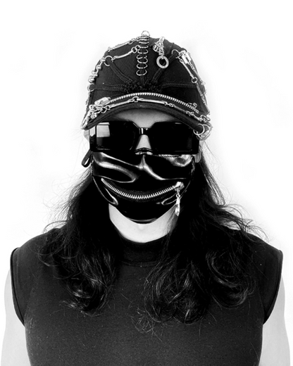 Street Heavy Metal Punk Dreadlock Black Cap