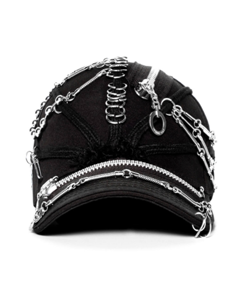 Street Heavy Metal Punk Dreadlock Black Cap