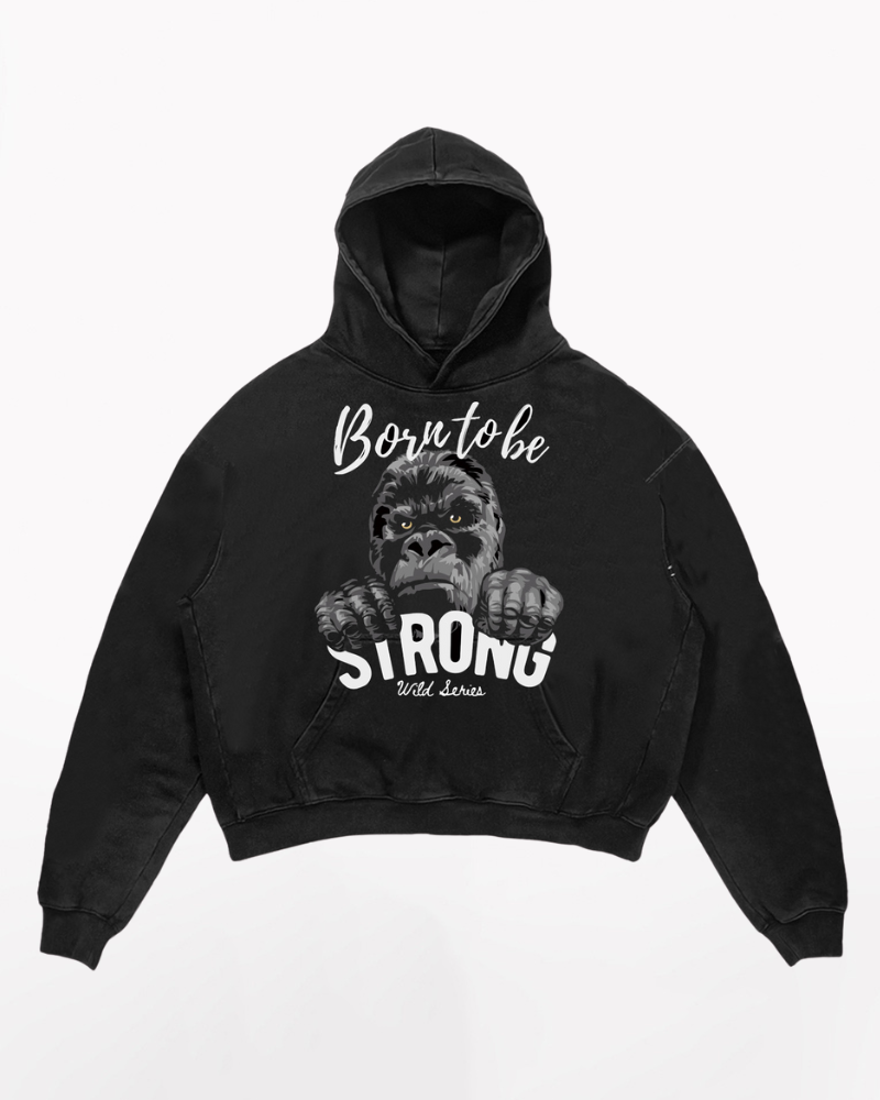 Street Hip-Hop Heavyweight Cotton Printed Hoodie