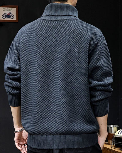 Street Oversize Knit Turtleneck Sweater