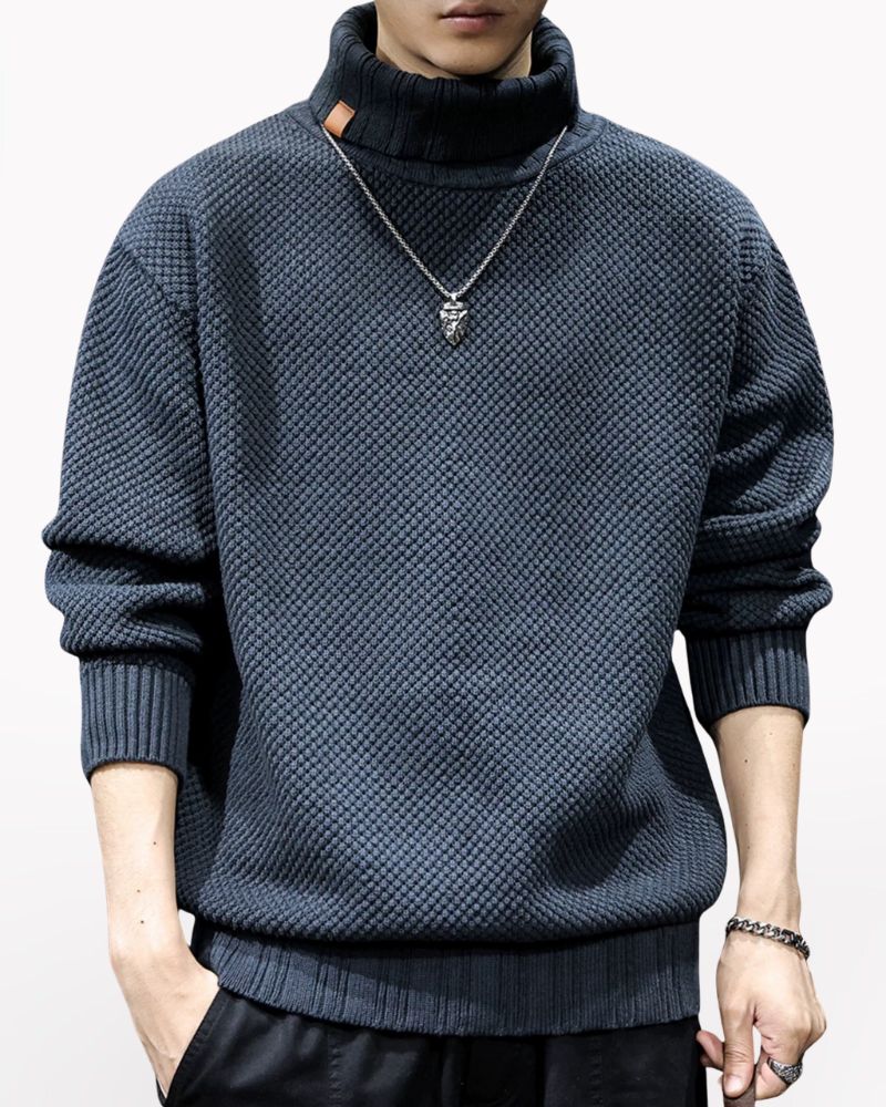 Street Oversize Knit Turtleneck Sweater