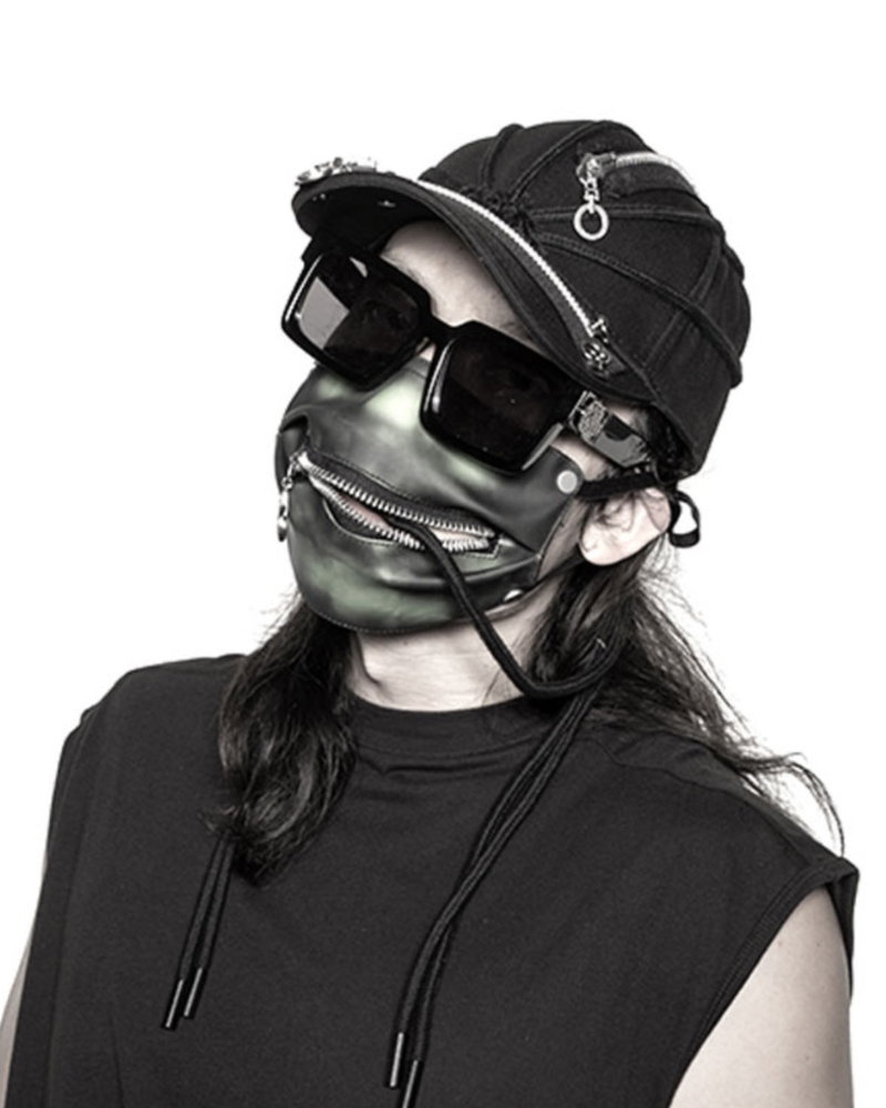 Street Punk Hip-hop Braid Black Cap – Techwear Official