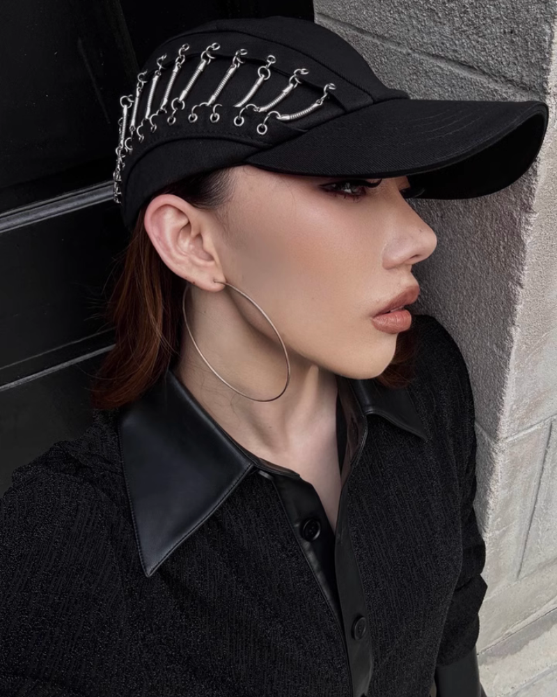 Street Punk Hollow Chain Baseball Cap