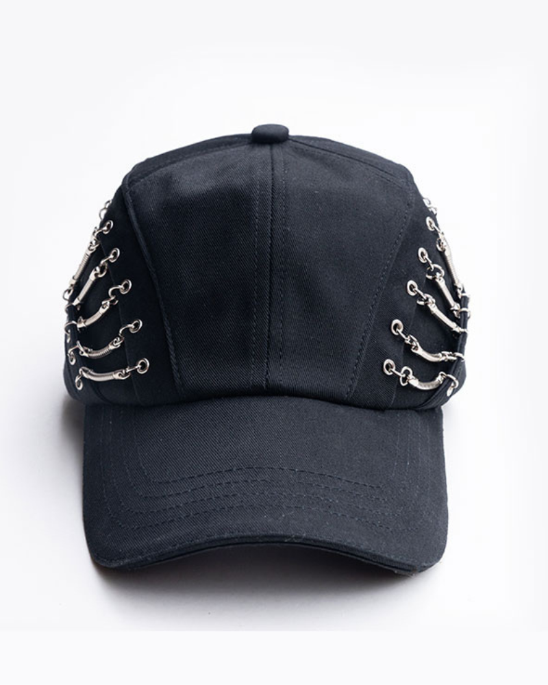 Street Punk Hollow Chain Baseball Cap